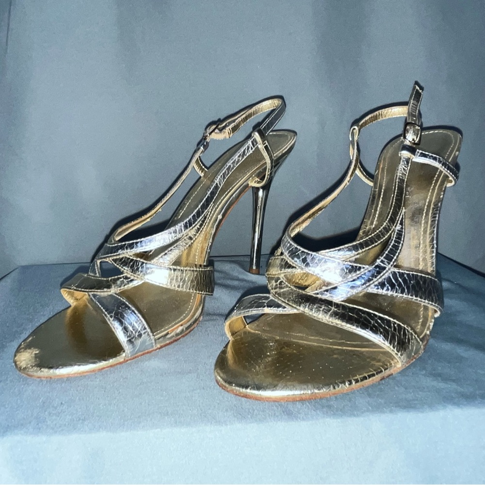 Aldo Shoes, gold and silver, size 8
